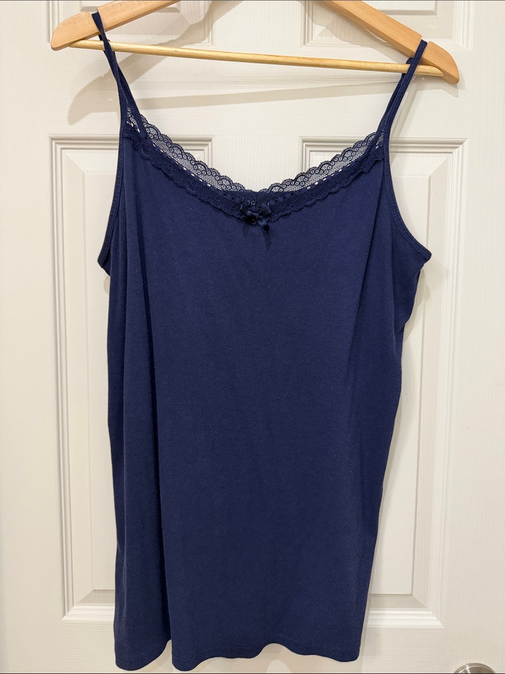 torrid Navy Blue Lace Trim Tank Top